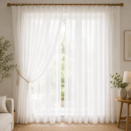 AirLuxe_Premium_Sheer_Net_Curtains Premium Sheer Net Curtains - Image 1