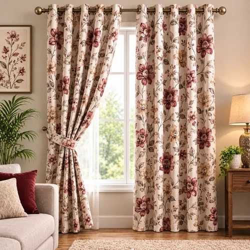 premium-floral-pattern-curtain Premium Floral Pattern Curtain - Image 1